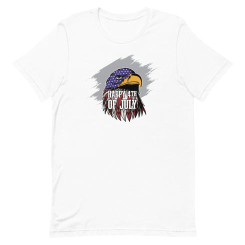 Happy 4th Of July Eagle Unisex t-shirt - Mainstream Freedom